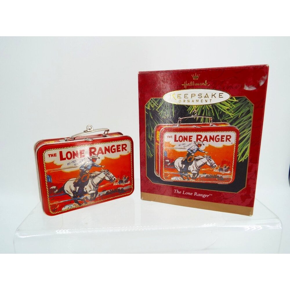 Vintage 1997 Hallmark Keepsake Pressed Tin The Lone Ranger Ornament